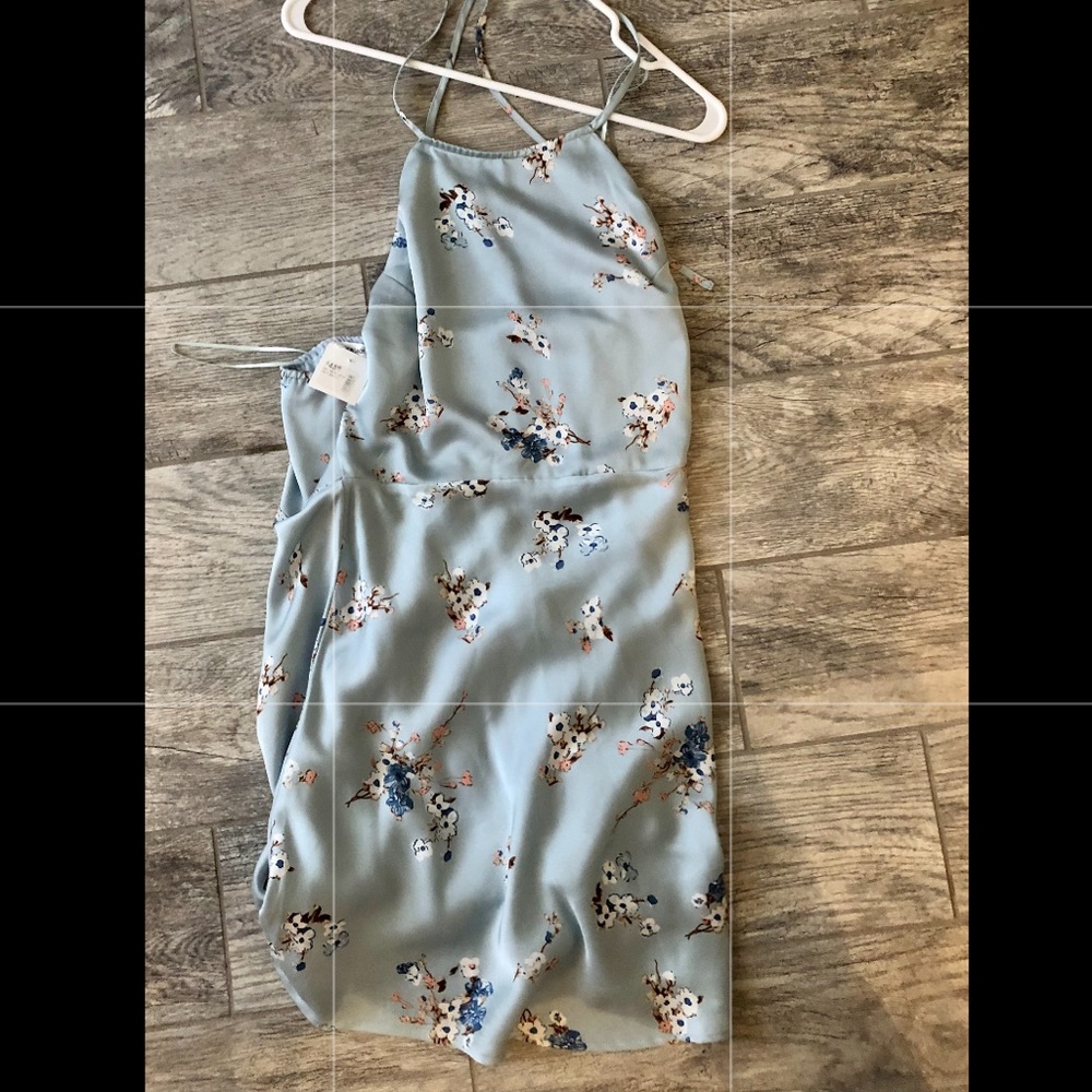 Halter satin dress